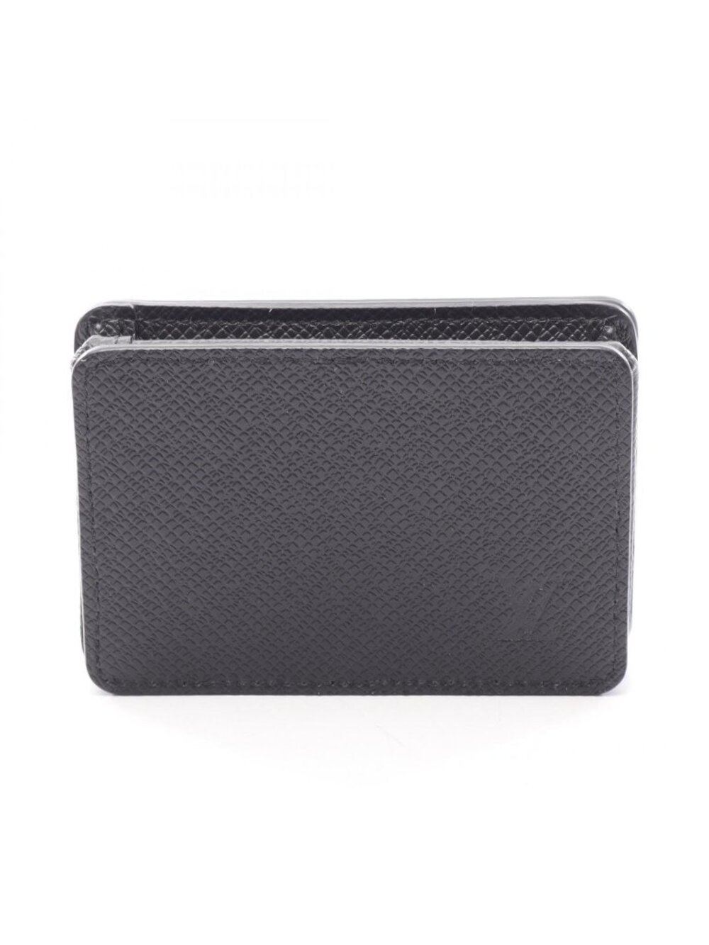 Louis Vuitton Coin Case Taiga Ardoise Noir Leather Pass